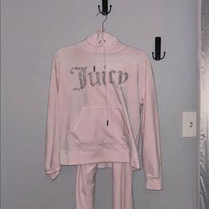 Juicy Couture Pink Track Pants Velour Joggers